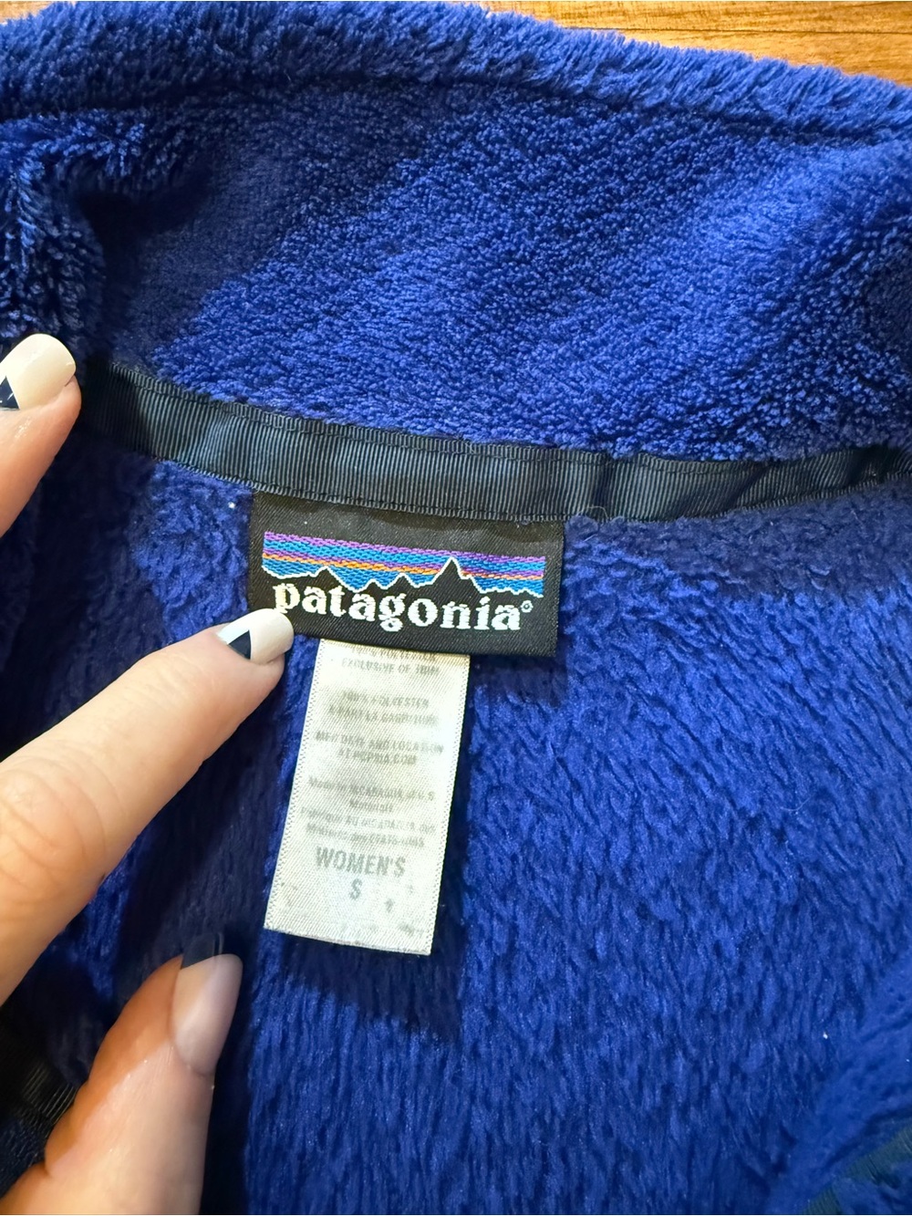 Patagonia fleece jacket blue sz Small Exclusive (u1) - Picture 3 of 4